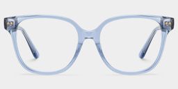 Clara Clear Blue Cat eye Glasses1