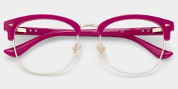 Lasha Pink Browline Glasses2