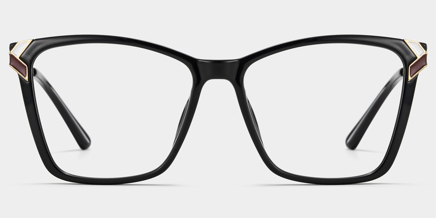 Tricee thin black square frame glasses Online | ZEELOOL1