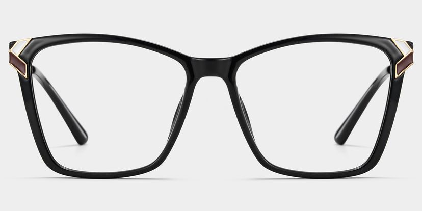 Tricee Black Square Glasses