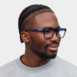Henry Blue Rectangle Glasses1