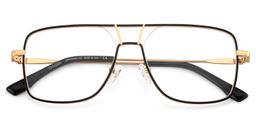 Bowdry Black Aviator Glasses2