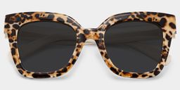 Malcolm Havana Square Sunglasses1
