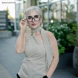 Alexia Black Square Glasses5