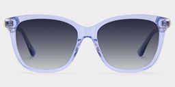 Isabella Clear Blue Square Sunglasses0