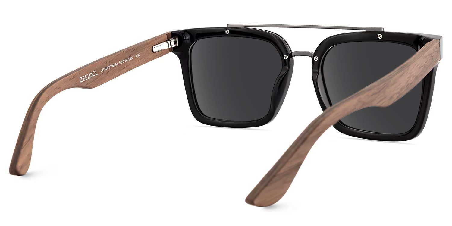 Pascal Aviator Style Black Frame Sunglasses | ZEELOOL4