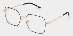 Abigail Black Square Glasses2