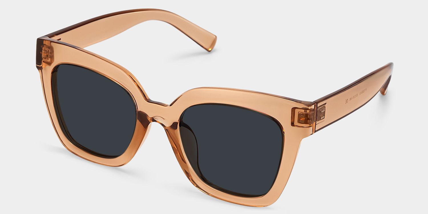 Malcolm Square Beige Sunglasses for Women & Men | ZEELOOL2