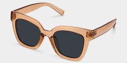 Malcolm Beige Square Sunglasses2