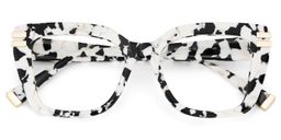 Cardozo Cow Print Square Glasses2