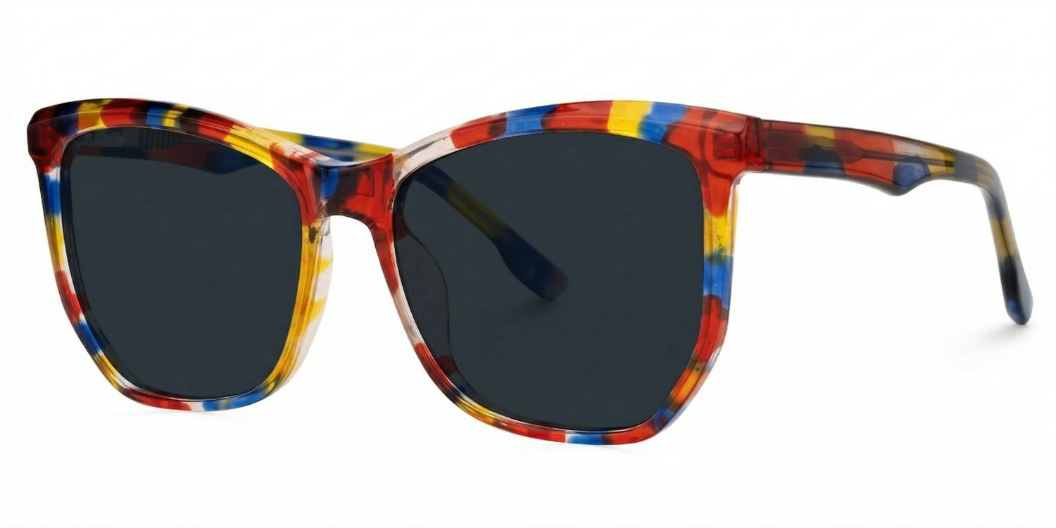 Libby Multicolor Geometric Sunglasses to Frame Your Face | ZEELOOL1