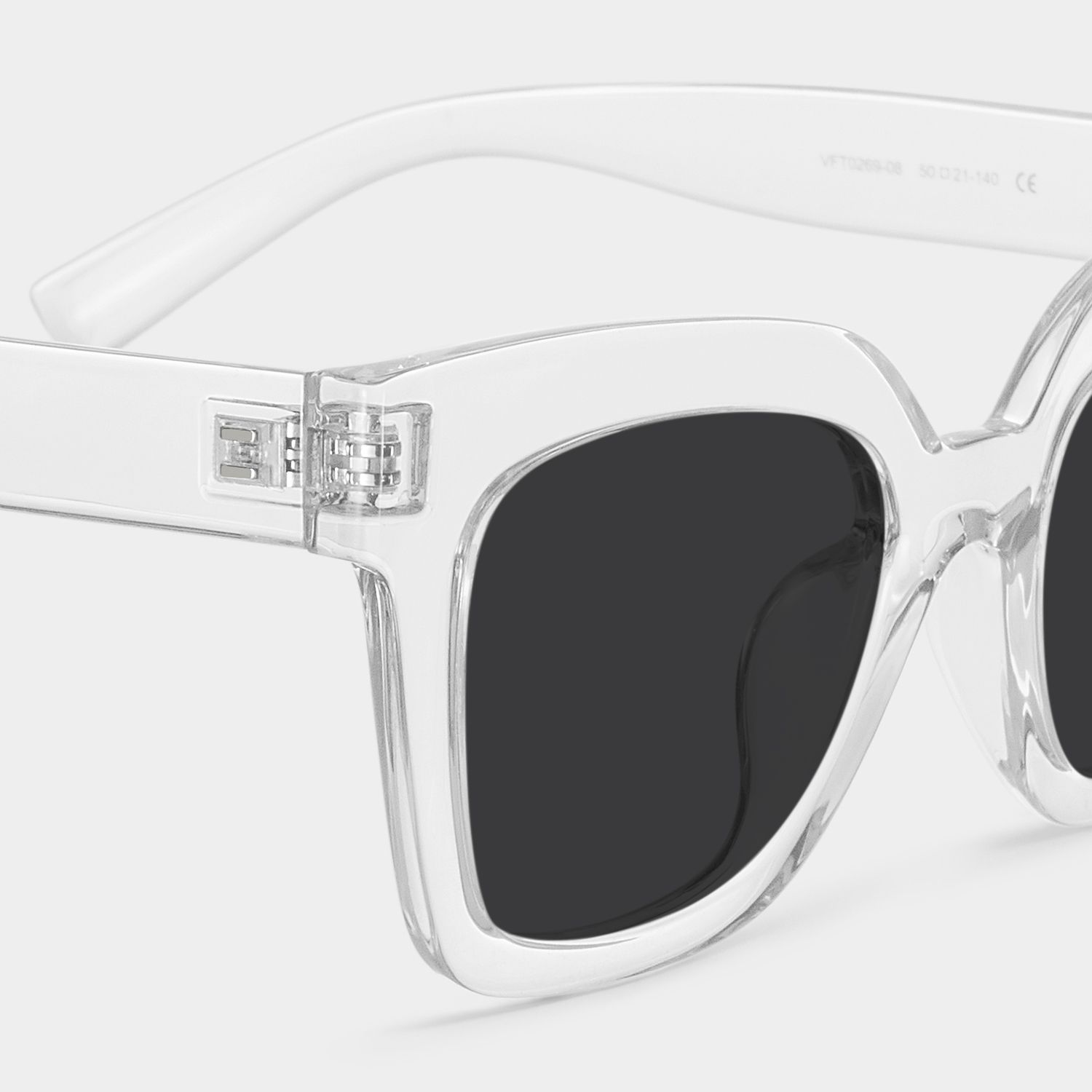 Malcolm Clear Square Polarized Sunglasses for Driving | ZEELOOL4