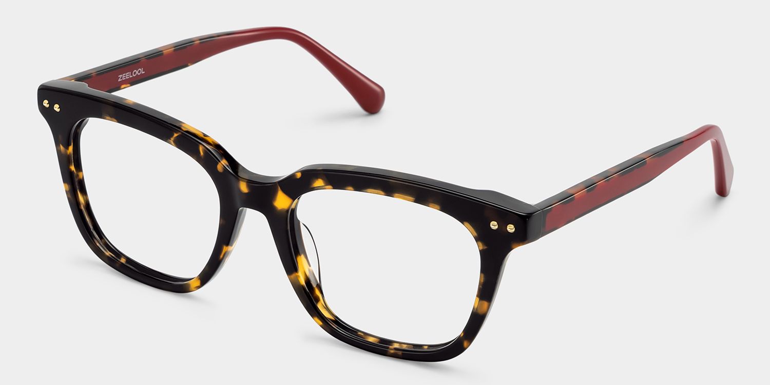 Angela Tortoise Rectangle Glasses | Retro Campus Essential3