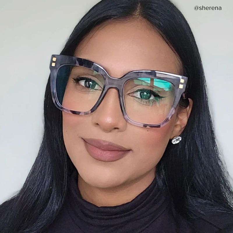 Minguela Gray-Tortoise Square Glasses
