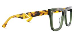 Redina Green Square Glasses4