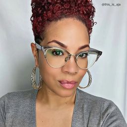 Charlene Gray Browline Glasses4