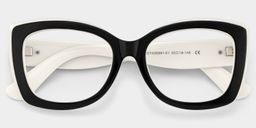 Rosie Black White Butterfly Glasses2