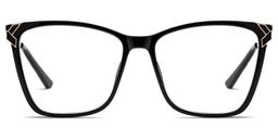 Tricee Black Square Glasses2