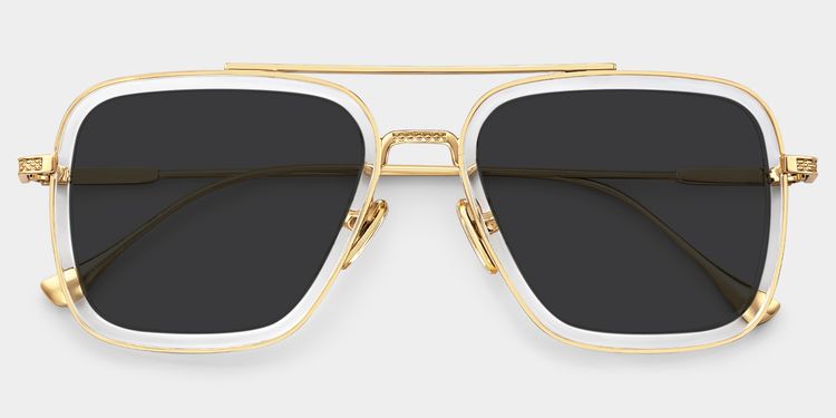 Gifford Clear Aviator Sunglasses