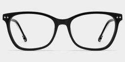 Marigold Black Rectangle Glasses0