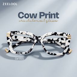Cardozo Cow Print Square Glasses0