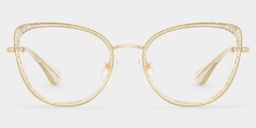 Celine Gold Cat eye Glasses1