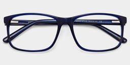 Connie Blue Rectangle Glasses2