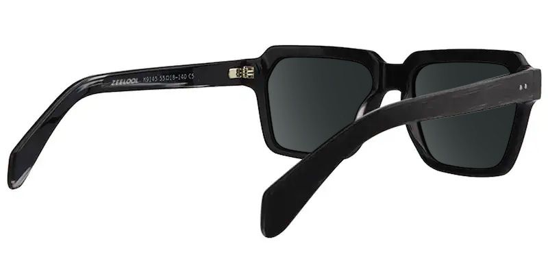 Richard Black Rectangle Polarized Sunglasses for Driving | ZEELOOL4