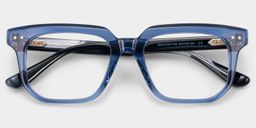 Michael Blue Square Glasses2
