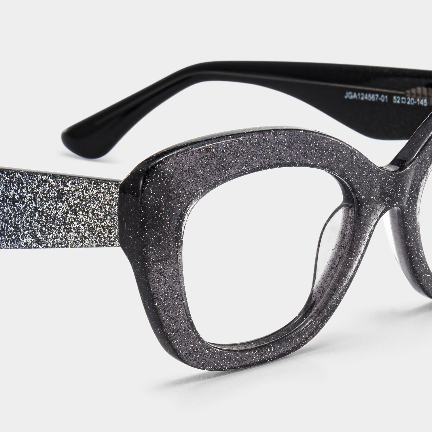 Mireille Butterfly Black Glasses with Bling on the Side | ZEELOOL5