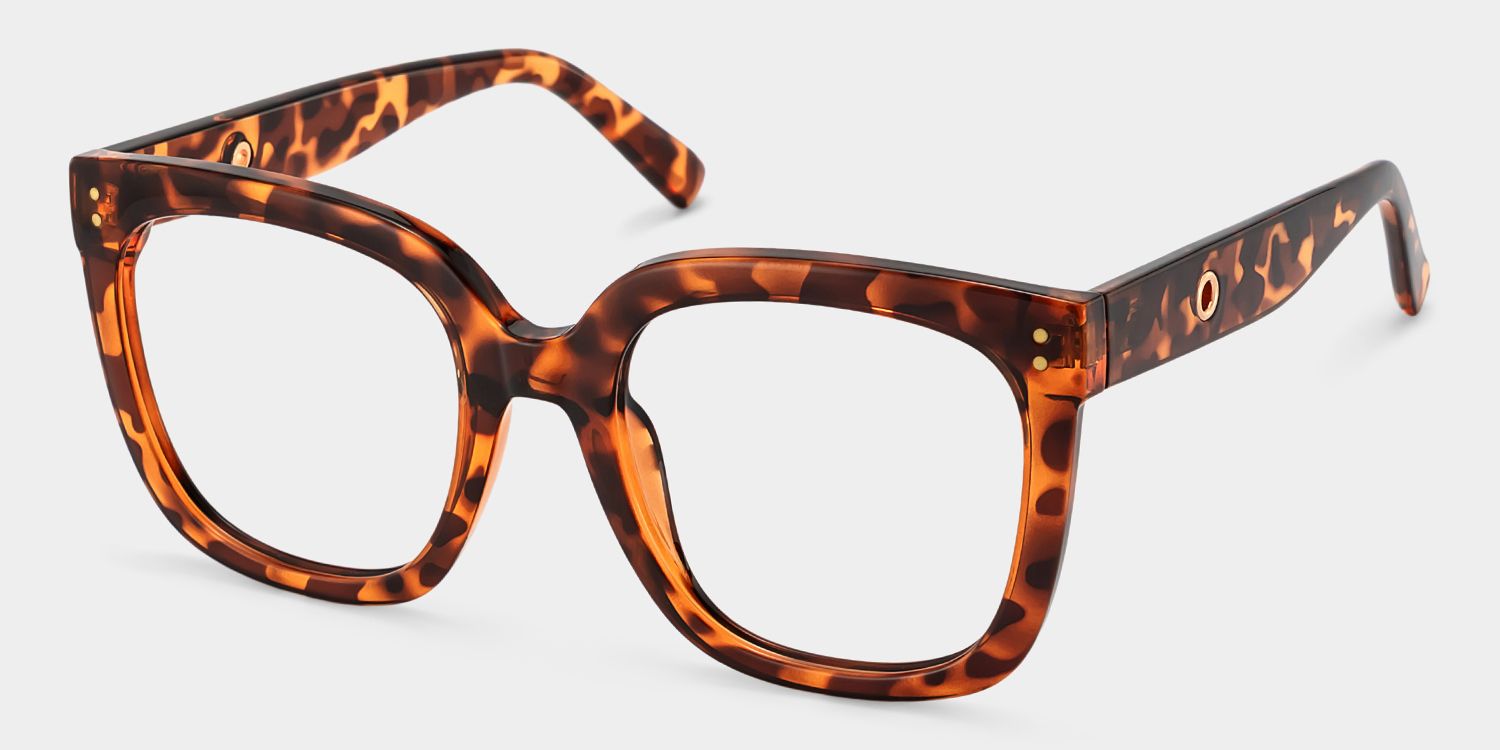 Ebony Tortoise Eyeglasses and Square Glasses Frames | ZEELOOL3