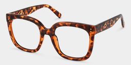 Ebony Tortoise Square Glasses3