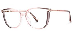 Rodz Pink-Tan Square Glasses1