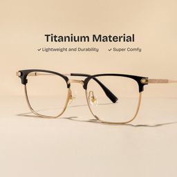 Barrett Gold Browline Glasses0