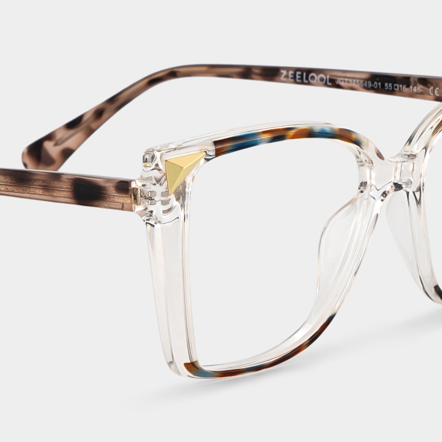 Clear Tortoise Shelia Butterfly Frame Glasses for Women4