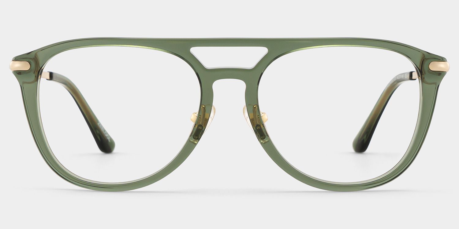 Isabelle Green Aviator Glasses | Nostalgic Campus Tone1