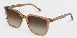 Eliza Light Brown Square Sunglasses2