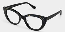 Elora Black Cat eye Glasses3