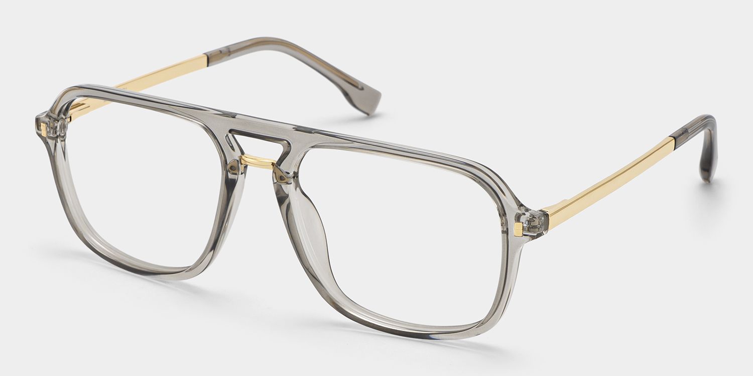 Aviator Kilworth Gray Glasses deals -Zeelool Glasses3