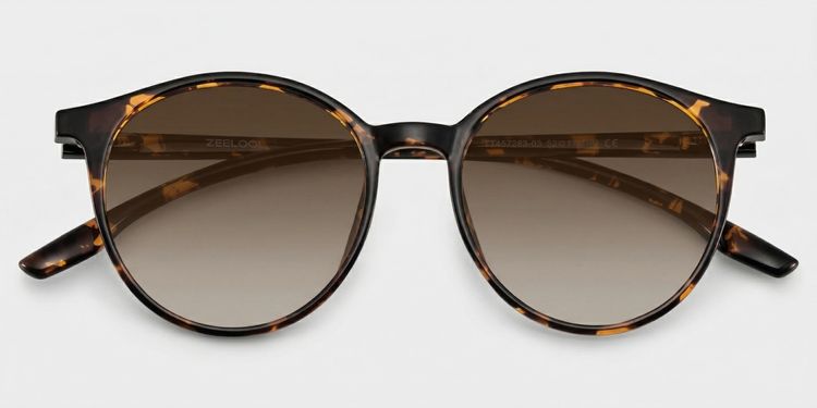 Blanco Tortoise Round Sunglasses