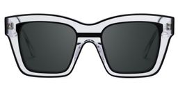 Legette Black Square Sunglasses0
