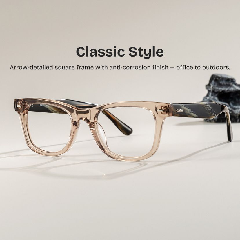 Robert Brown Rectangle Glasses