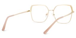 Shayla Pink Brown Square Glasses5