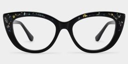 Elora Black Cat eye Glasses1