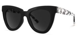 Yaser Black Cat eye Sunglasses2