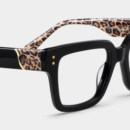 Caius Black Square Glasses9