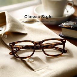 Patrick Tortoise Rectangle Glasses0