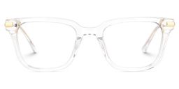 Kellie Clear Rectangle Glasses0