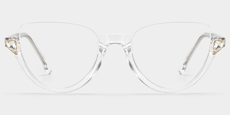 Felicia Clear Cat eye Glasses