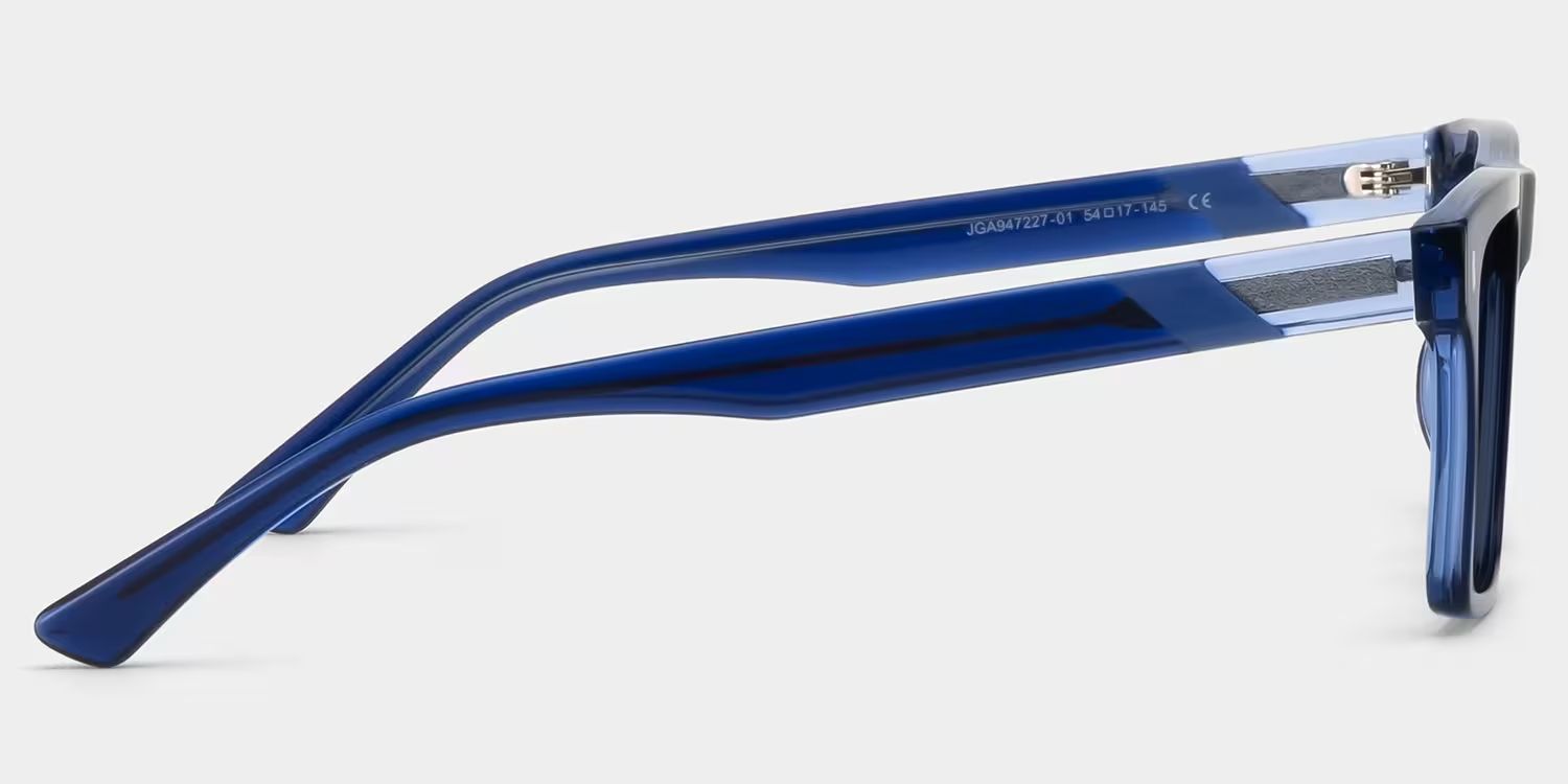 Henry Rectangle Blue Frame Sunglasses Online Sale | ZEELOOL3